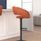 Flash Furniture Cognac Vinyl Adjustable Height Barstool CH-122070-BRBK-GG - alternate 7